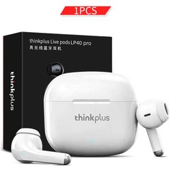 Fones De Ouvido Bluetooth Lenovo LP40Pro TWS Sem Fio Intra-Auriculares Estéreo Esportivos À Prova D'água Com Microfone Para Todos Os Telefones