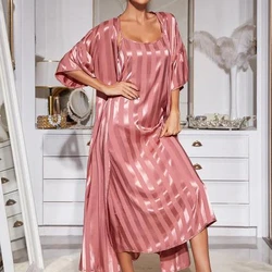 Conjunto Robe e Camisola Luxury Seda