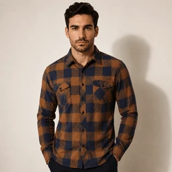 Camisa Masculina Ferr Manga Longa Xadrez Flanelada