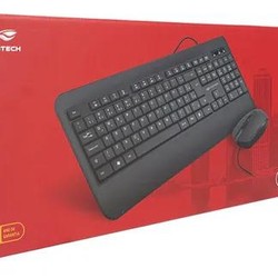 Kit Teclado e Mouse C3Tech USB Preto KT-200BK