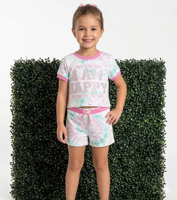 CONJUNTO INFANTIL VERAO TYE-DIE PETIT CHERIE 17032
