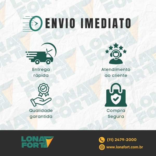 Lona Preta E Branca Dupla Face 200 micras 6x5m