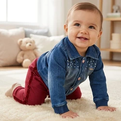 CONJUNTO BEBE PARAISO JEANS 10275 MARSALA 