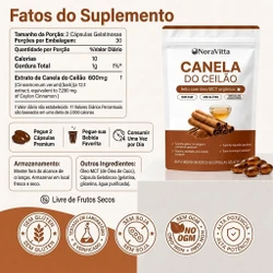 NoraVitta – Canela do Ceilão 7.200mg com Óleo MCT