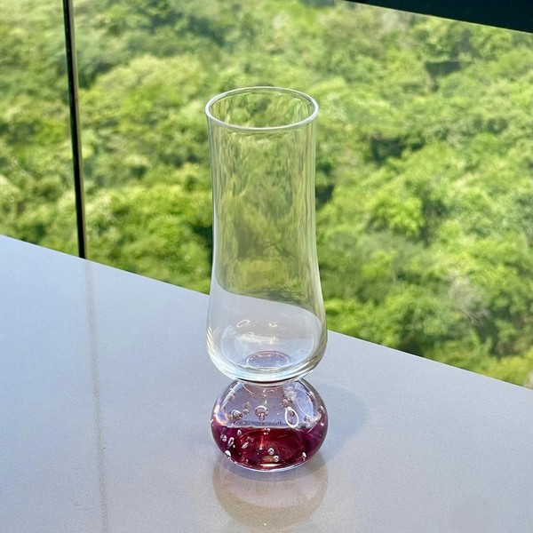 Jogo 6 Taças Champanhe Base Esfera Transparente 240ml