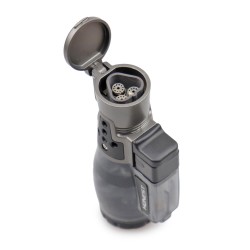 Isqueiro Maçarico Honest 725 - Preto (3 Chamas)