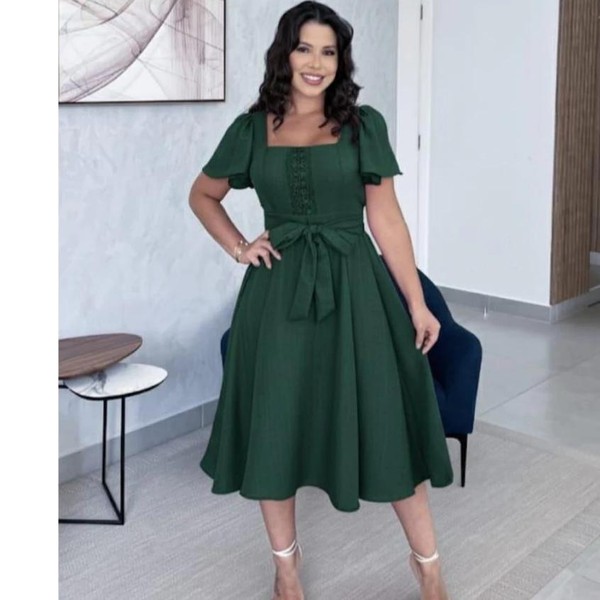 Vestido Midi Luxo 