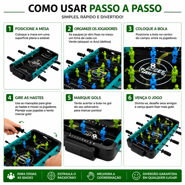 Mini Pimbolim de Mesa Portátil