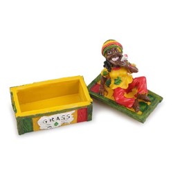 Porta Hemp de Resina Baú - Marijuana 1