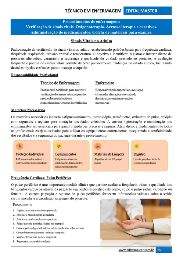 Técnico em Enfermagem - Ministério da Saúde