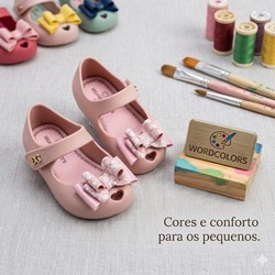 SAPATILHA CONFETI BABY NUDE WORDCOLORS 067027 