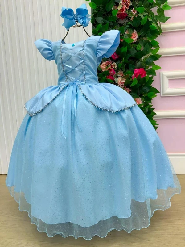 Vestido Fantasia Longo - Cinderela 