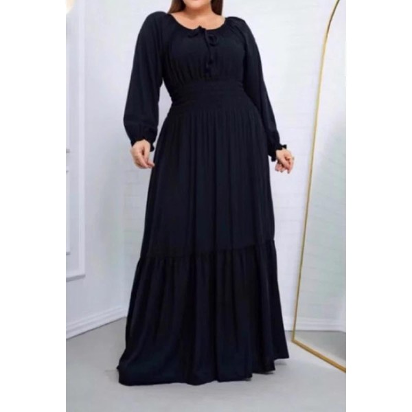 Vestido Longo Feminino Verde Menta Manga Longa Lastex Elegante Moda Evangélica