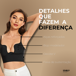 Sutiã com Decote nas Costas - Slim Up