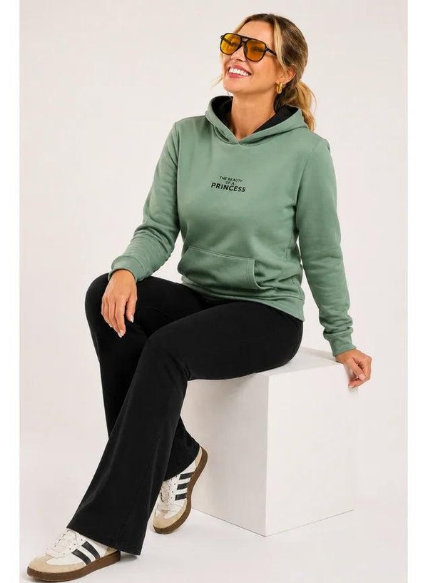 Conjunto Moleton com Calça Térmica Class Verde e Preto