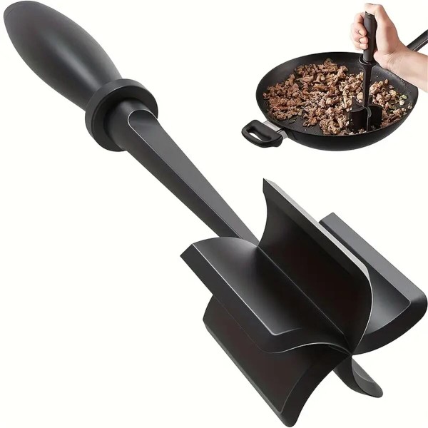1pc picador de carne, triturador de carne, resistente ao calor adequado para hambúrguer carne moída esmagador de carne