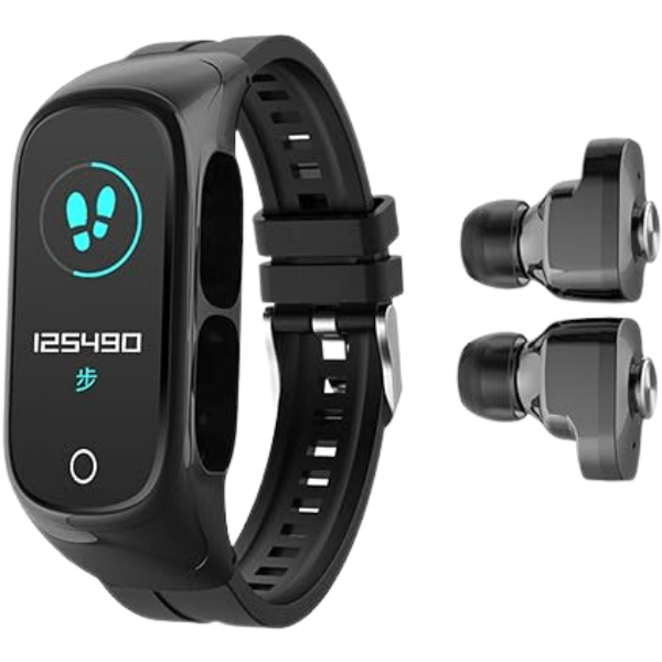Smartwatch Relógio inteligente Fone Bluetooth 2 em 1 N8 (PRE