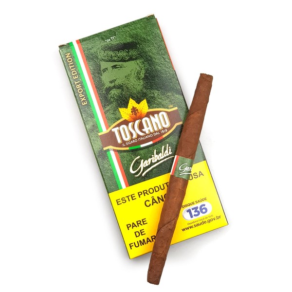 Charuto Toscano Garibaldi - Petaca com 5