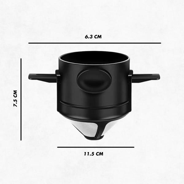 Filtro de café dobrável portátil