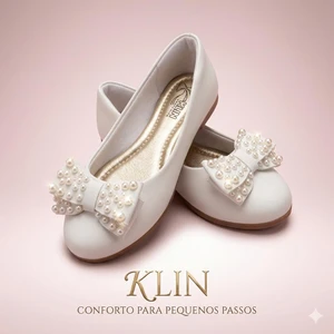 151178 SAPATILHA PRINCESA KIDS BRANCO KLIN