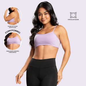 Kit 3 Top Cropped de Academia com Decote nas Costas - Alças Finas e Tecido Leve