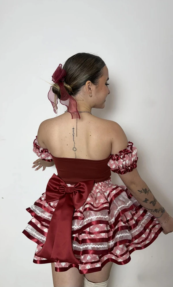 Conjunto Junino - Framboesa