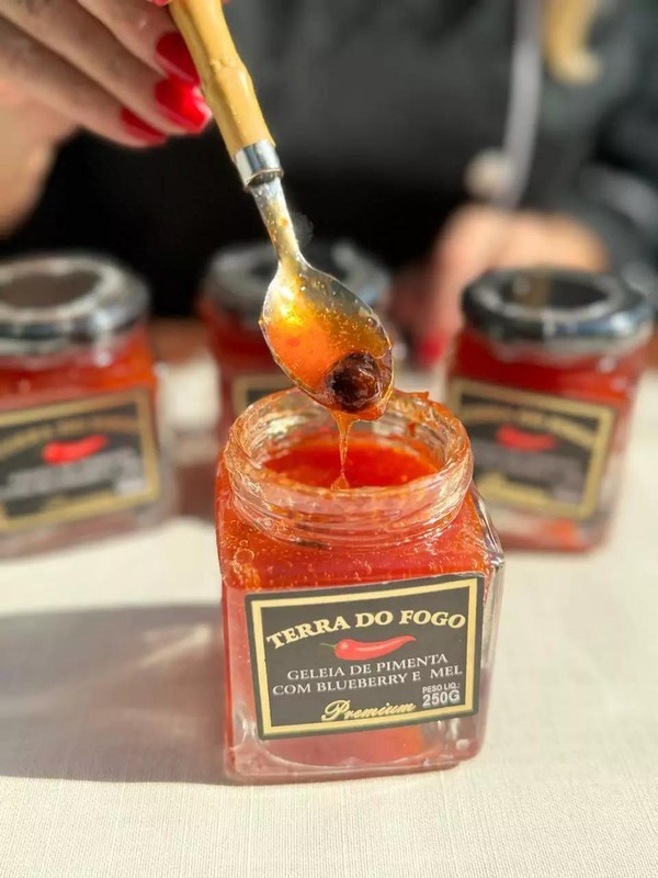 Geleia de Pimenta com Blueberry e Mel Terra do Fogo - 250g