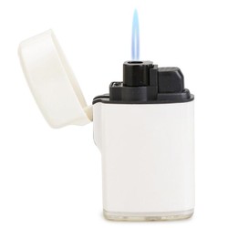 Isqueiro Maçarico Zengaz Maxi Jet - Branco (1 Chama)