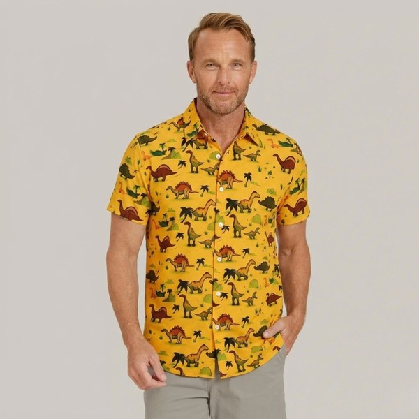 Camisa Vinser Jurassic Amarelo