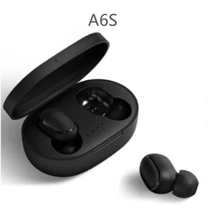 Fone De Ouvido Sem Fio E6s e A6s Bluetooth 5.0  Tws Preto