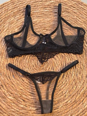 CONJUNTO MIRELLA TULE COM RENDA