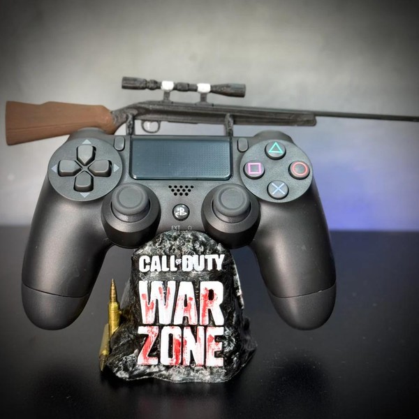 Suporte Premium para Controle Playstation/xbox Call Of Duty Warzone, de luxo pintado a mão +CHAVEIRO DE BRINDE Pronta Entrega