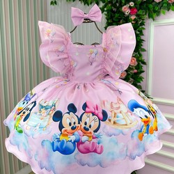 Vestido Temático - Turma do Mickey Baby  