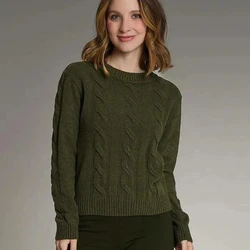 Blusa Trançada Varena De Inverno Velour