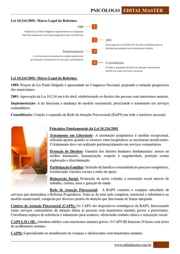 Psicólogo - Ministério da Saúde