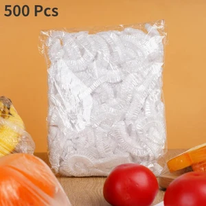 Capa descartável para alimentos, envoltório saran, capa intestinal de qualidade alimentar, saco plástico para manter fresco, acessórios de armazenamento de cozinha