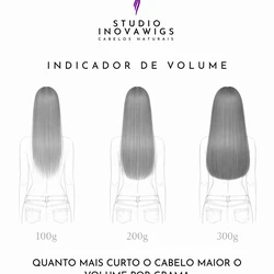 Cabelo Brasileiro Castanho 55 cm Liso (Leves Ondulações) - 100gr