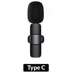 Microfone Lapela Sem Fio Compatível Android Usb C Type C