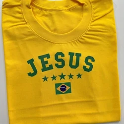T-shirt Copa Brasil Jesus Amarela