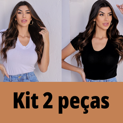Kit 2 T-Shirts Viscolycra Soft Everyday