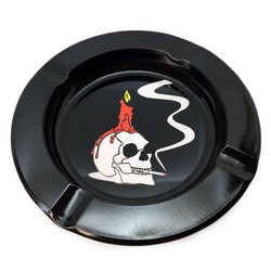 Cinzeiro de Alumínio para Cigarro - Caveira Mod.2