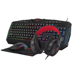 Kit Gamer Rgb Kb502 Teclado Mouse Headset Mousepad Top