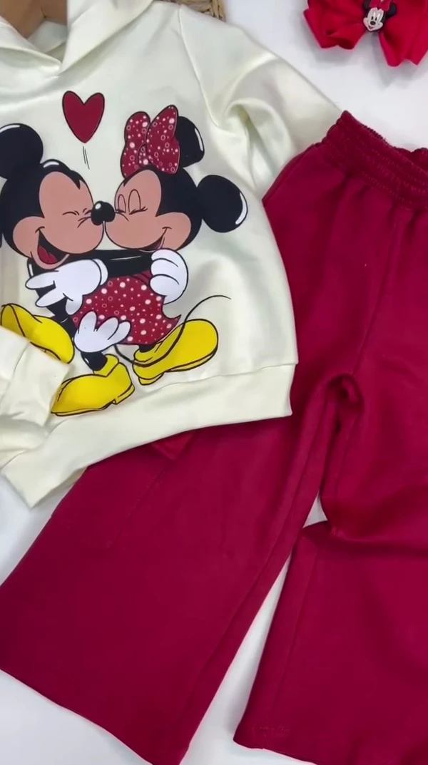 Conjunto Moletom - Calça Pantalona - Minnie 