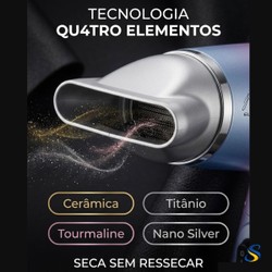 Secador de Cabelo By Juliette, Azul/Rosa, 1200W, Bivolt - SCT-JU-03