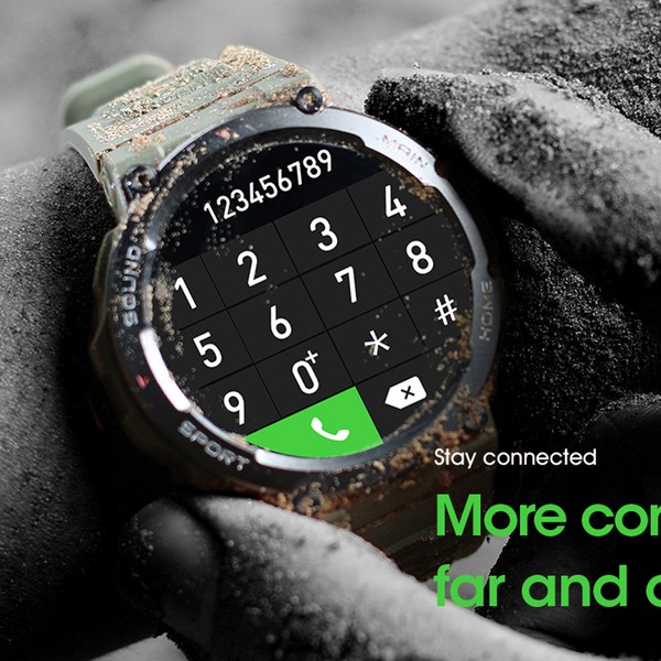 Smartwatch Outdoor Travel Watch Bateria de longa duração GPS NFC Bluetooth Chamada Frequência cardíaca 
