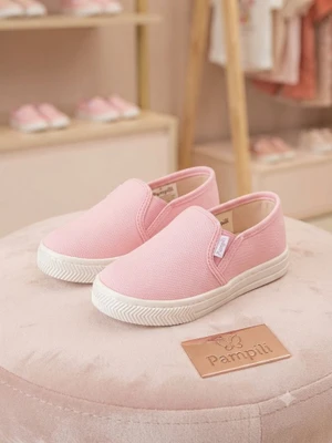 TENIS INFANTIL PAMPILI 476022 MINI BLOG ROSA GLACE (MANCHADO)