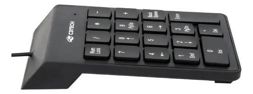 Teclado Numérico C3Tech KN-12BK USB