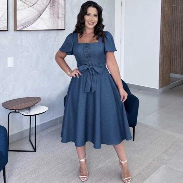 Vestido Midi Luxo 