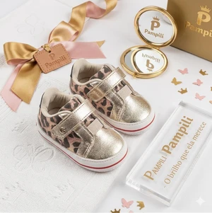 SAPATO BABY PAMPILI NINA ONCA / DOURADO 379582 