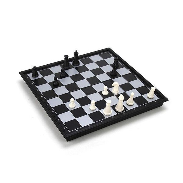 Jogo de Xadrez Magnético para Viagem - Preto